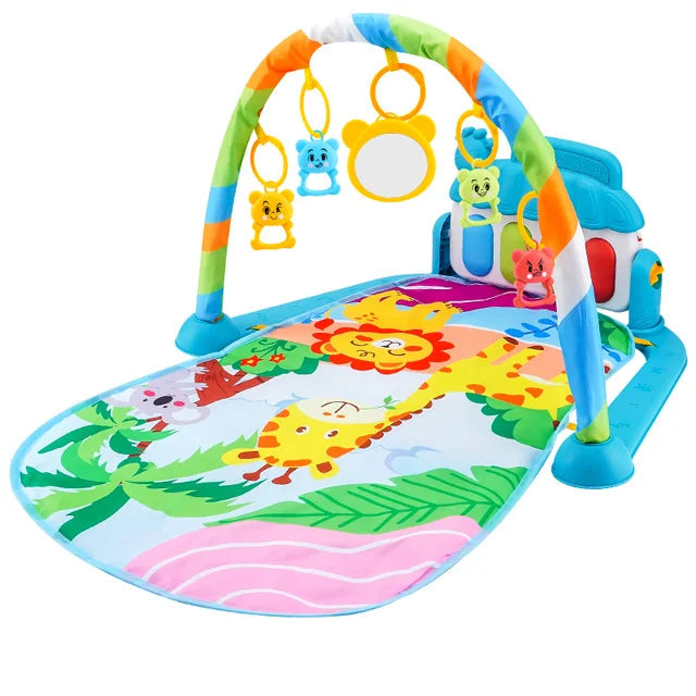 Baby Fitness & Play Gym – Piano, Toys & Tummy Time Mat