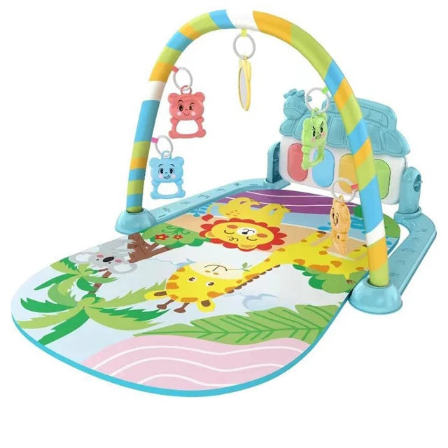 Baby Fitness & Play Gym – Piano, Toys & Tummy Time Mat