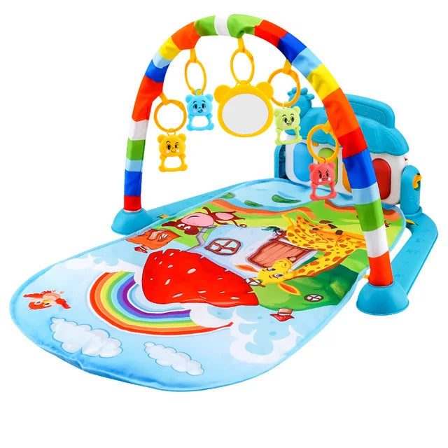 Baby Fitness & Play Gym – Piano, Toys & Tummy Time Mat