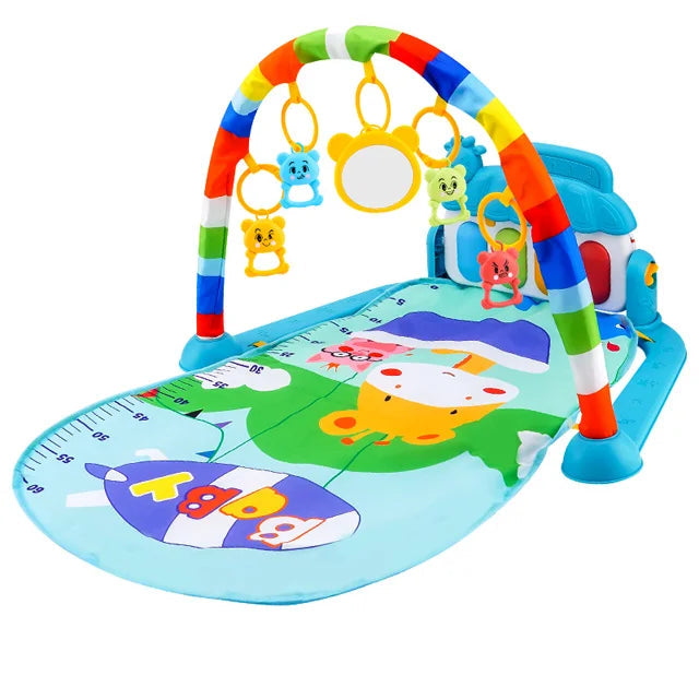 Baby Fitness & Play Gym – Piano, Toys & Tummy Time Mat