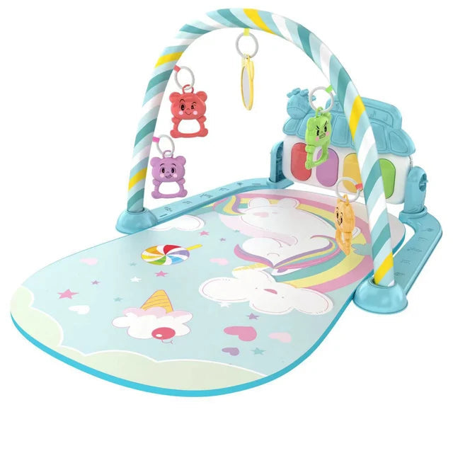 Baby Fitness & Play Gym – Piano, Toys & Tummy Time Mat