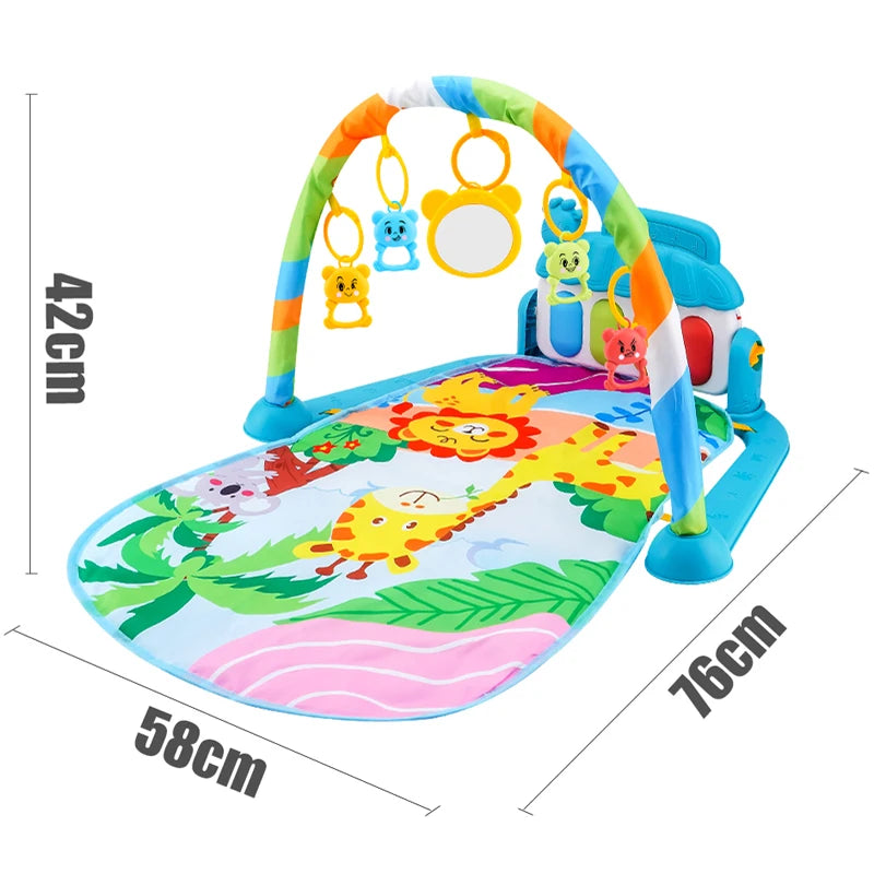 Baby Fitness & Play Gym – Piano, Toys & Tummy Time Mat